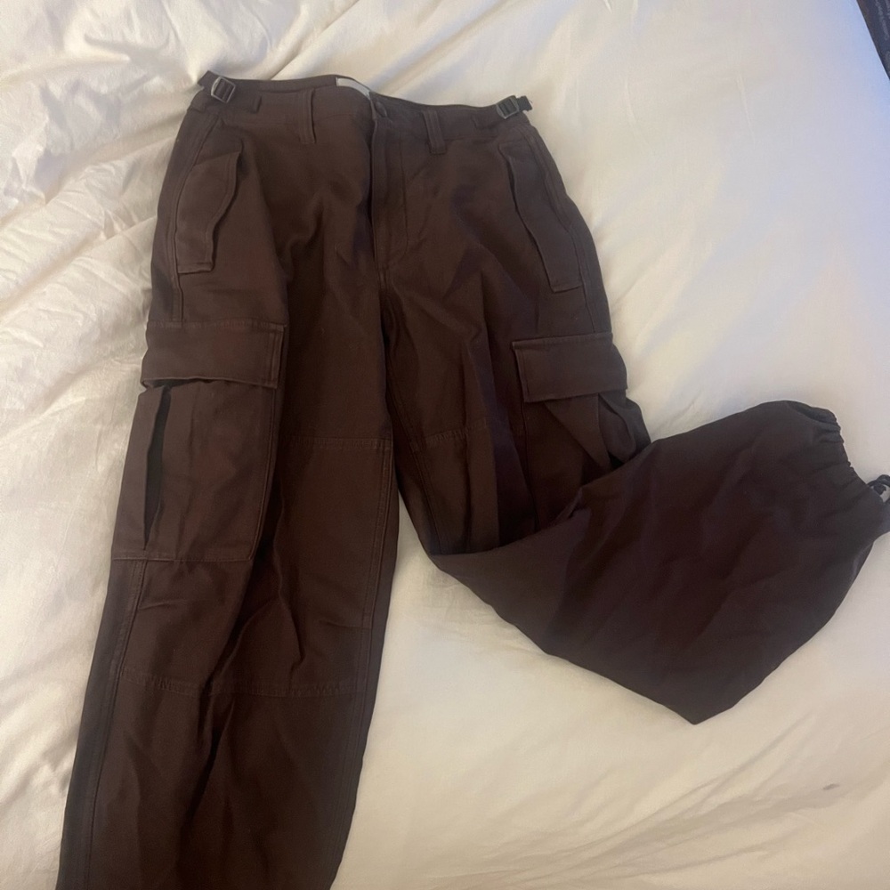 Brown Aritzia Cargo Pants